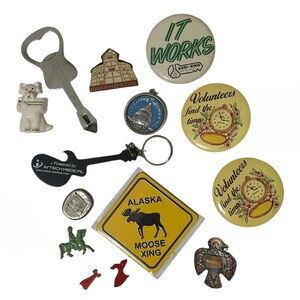 Junk Drawer Assortment Jewelry Accessories 14pc Bundle Estate Sale Lot